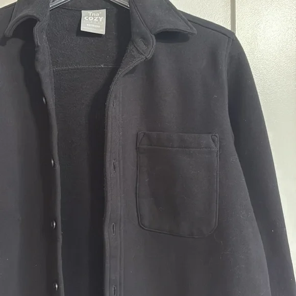 *BLACK* TNA Cozy Boyfriend Shirt - Picture 6 of 13